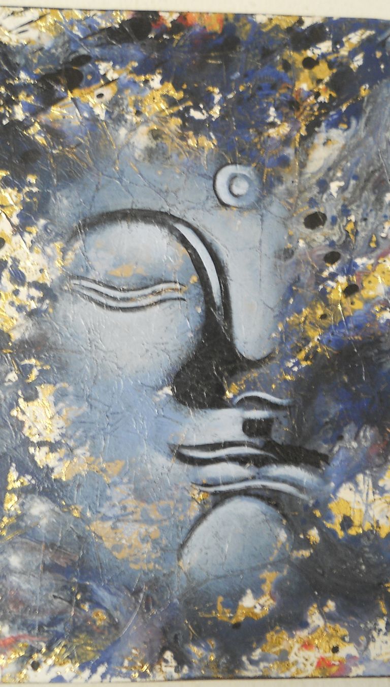 Buddha-Gemälde, Acryl